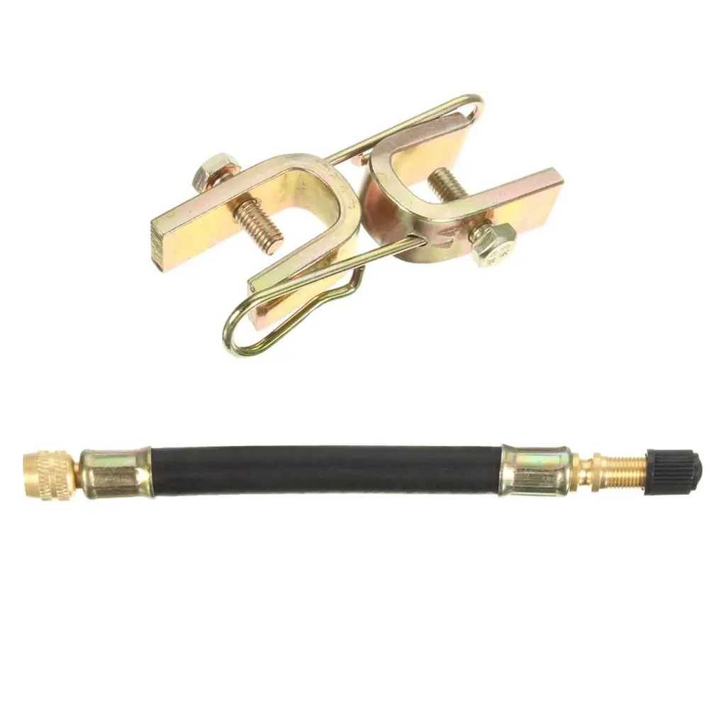 4x Tyre Valve Extension Dual Tire Wheel Truck Bus Transit Adaptor + Clamps Valve Extension