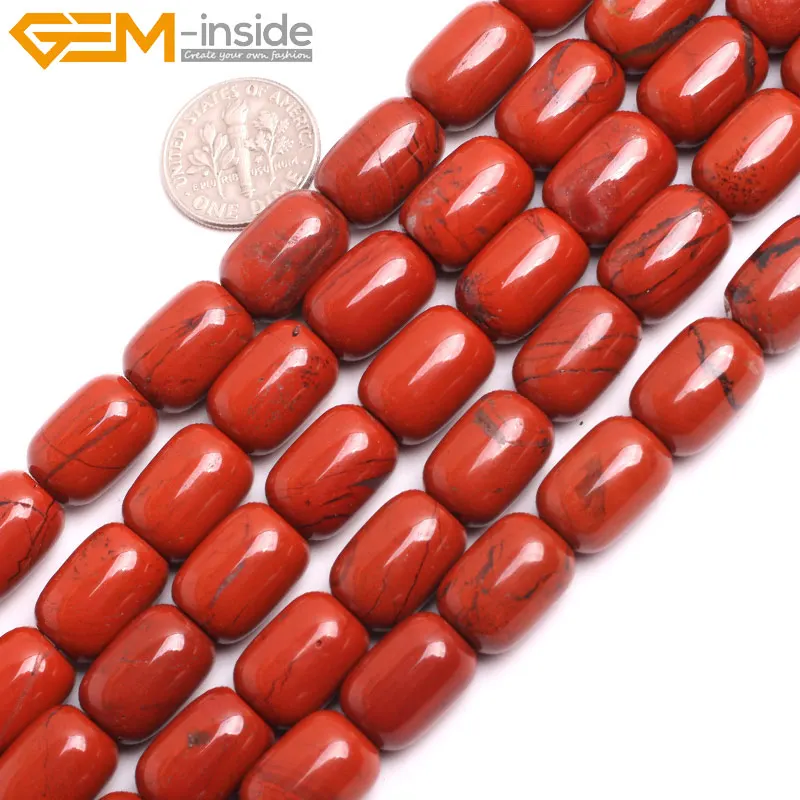 Natural Drum barrel Rhodonite stone Beads popular fashion For Jewelry Making Selectable Size 15inches DIY Jewellery | Украшения и