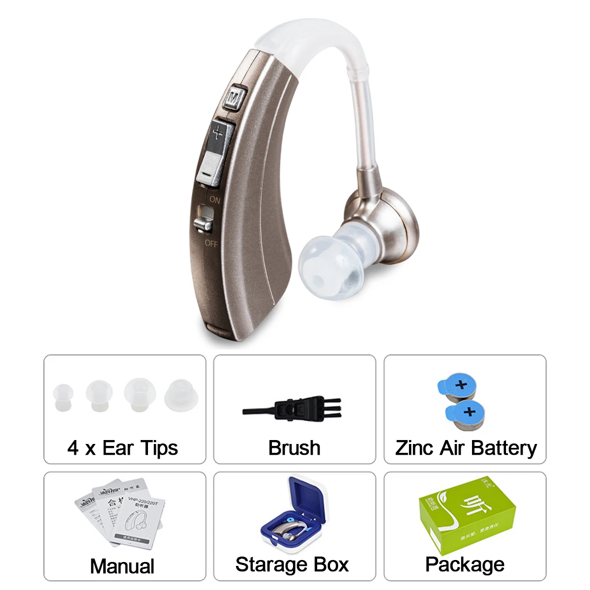 

4 Mode Wireless Hearing Aid Portable Mini Durable Noise Reduction Digital Hearing Aid Ear Aids for the Elderly Sound Amplifiers