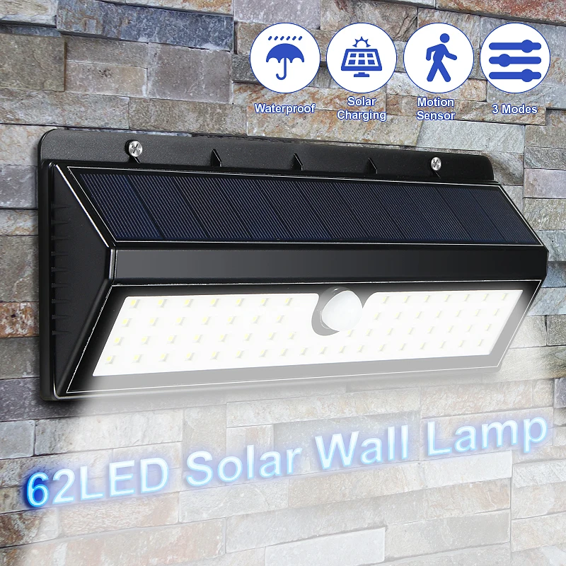

Mising Solar Lamps LED Solar Light PIR Human Body Motion Sensor Outdoor LED Garden Light Waterproof IP65 Wall Lamp