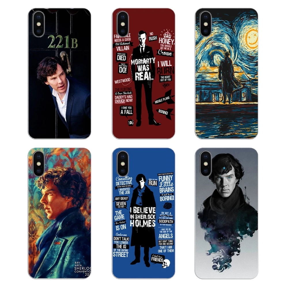 

For Samsung Galaxy A5 A6 A7 A8 A9 J4 J5 J7 J8 2017 2018 Plus Prime Jim Moriarty Detective Sherlock Holmes Movie Poster TPU Cases