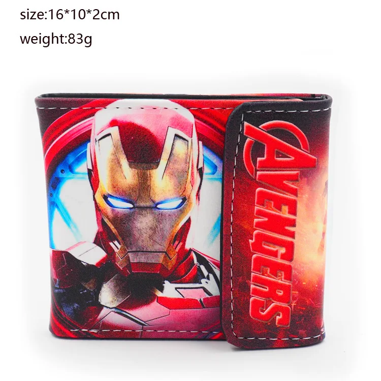 

Marvel's The Avengers Iron Man Leather Wallet Cosplay Purse Two-Fold Purse