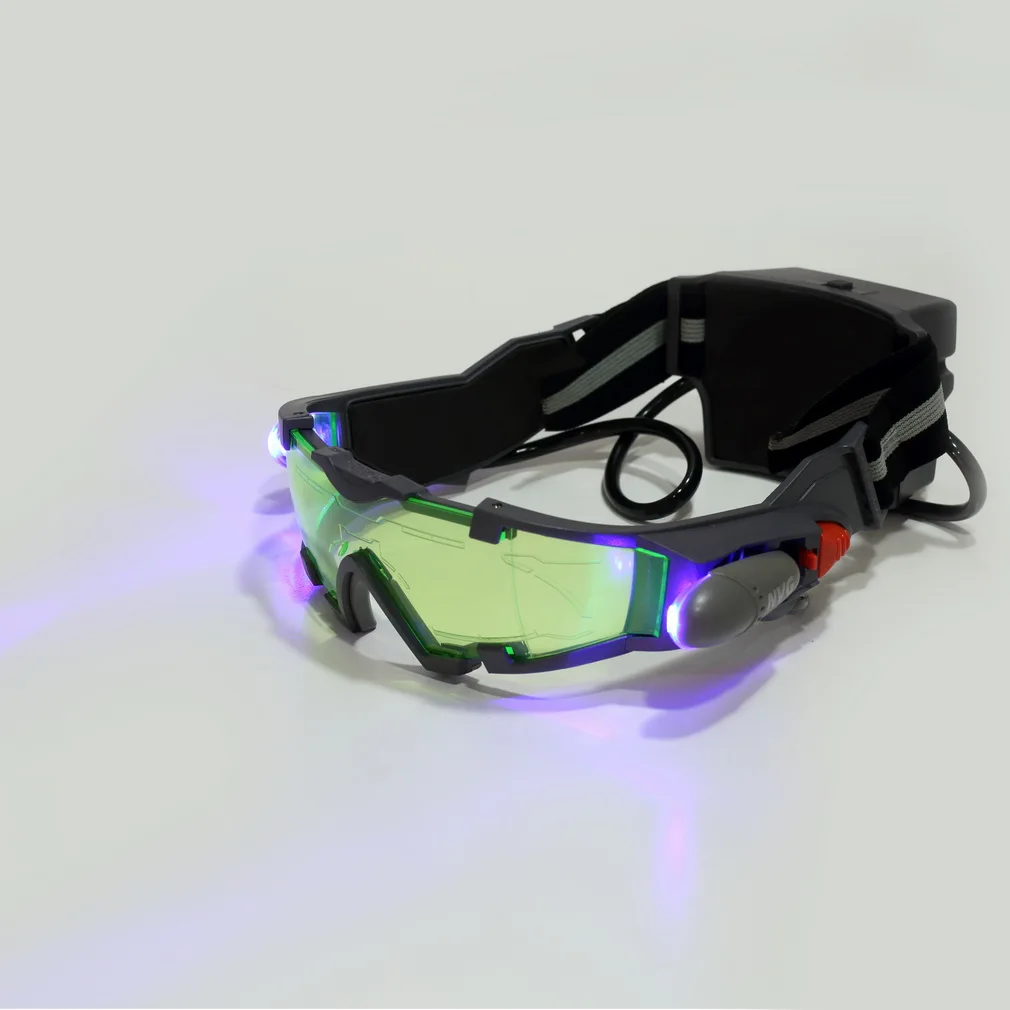 

1Pcs Glasses eyeshield Green Lens Adjustable Elastic Band Night Vision Goggles new