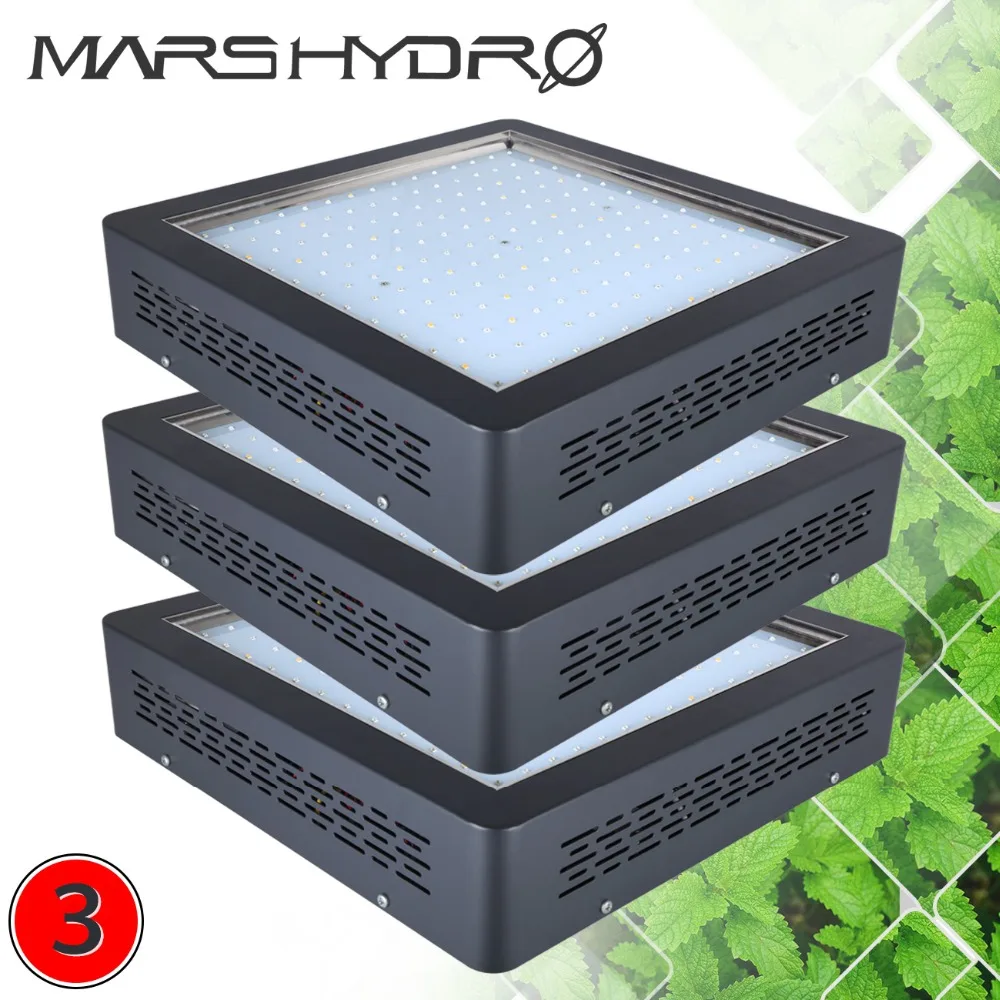 

Upgraded Mars Hydro 3PCS Mars II 900W LED Grow Light Lamp For Hydroponic Indoor Plants Veg&Bloom Switches Green House System