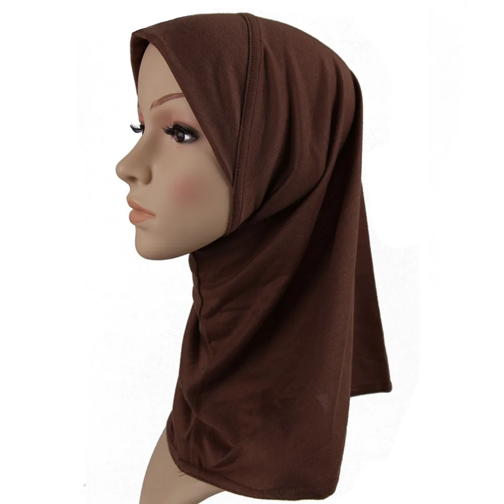 

2017 fashion muslim scarf hijab shawl New Fashion Stretchy white Muslim Hats Hijab Underscarf Caps Turban Women's Bonnet