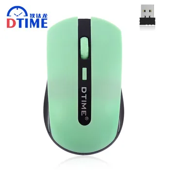 Wholesale Dtime brand 2.4G Mute Wireless notebook pc Mouse 2500dpi USB Computer Mause Optical Laptop Gaming Mice gamers gaming