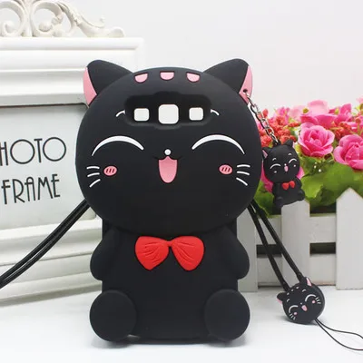 Cute !! Cartoon animal 3D Silicone Phone Case Cover For Samsung Galaxy S3 S4 S5 S6 S7 Edge S8 Plus J3 J5 J7 A5 A7 2016 2017 2015