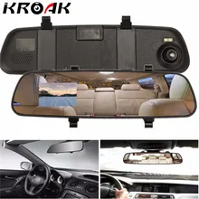 Kroak 2.4 »720 P HD заднего смарт-зеркало Камера Мониторы Dashboard Cam DVR Регистраторы