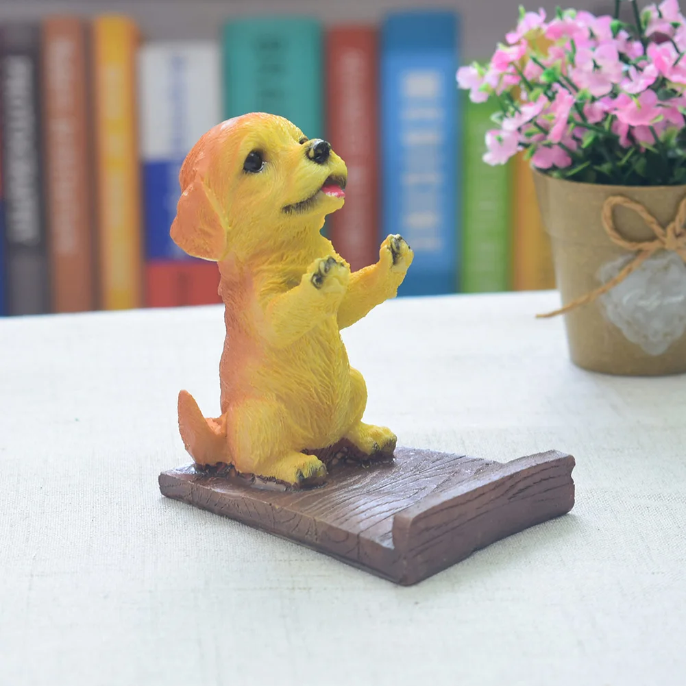 

Tablet Support Desktop Gift Pug Puppy Phone Holder Statue Model Home Decor Resin Pet Dog Stand Bracket Cute Crafts