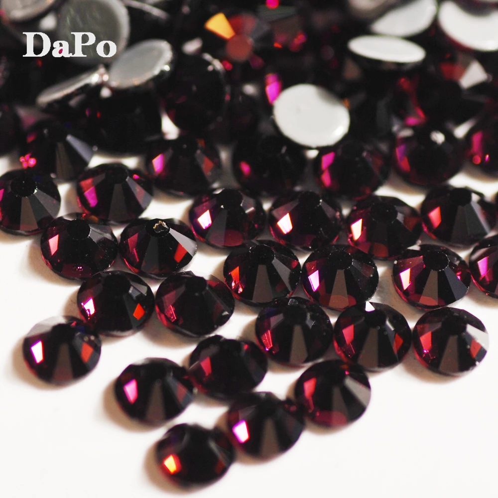 

Hisenlee SS3-SS30 AAAA Quality Grape Purple Flat Back Hot Fix Rhinestone Glass Crystal Iron On Hotfix Clothes & Jewelry