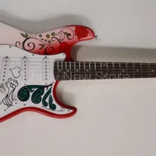 Shelly магазин завод на заказ Monterey flower white pickguard ST хром мост электрогитара музыкальный инструмент магазин