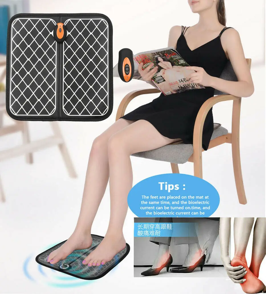 

Portable Shiatsu Foot Massager Machine Electric Deep Kneading Rolling Mat