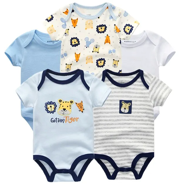 5 шт./лот, Детский комбинезон с короткими рукавами, комплект летней одежды для мальчиков, одежда для маленьких мальчиков 0-3,3-6,6-9,-12 месяцев, комбинезон для новорожденных - Цвет: BDS5150