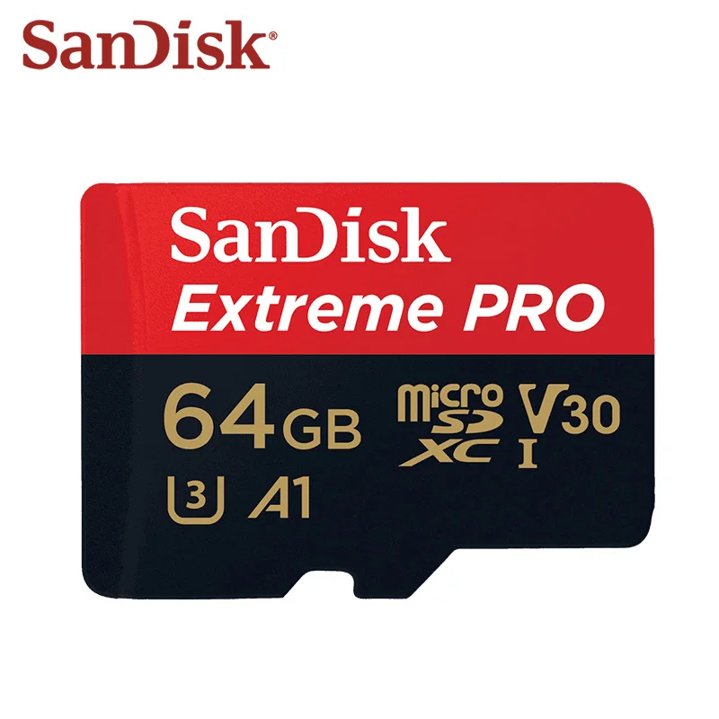 Карта памяти SanDisk Extreme Pro 64 ГБ microSDXC Стандартная карта micro SD 32 microSDHC TF карты 100 дюйма