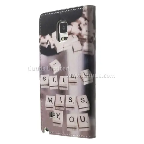 Love Letters Leather Flip Cover for Samsung Galaxy Note 4 N910