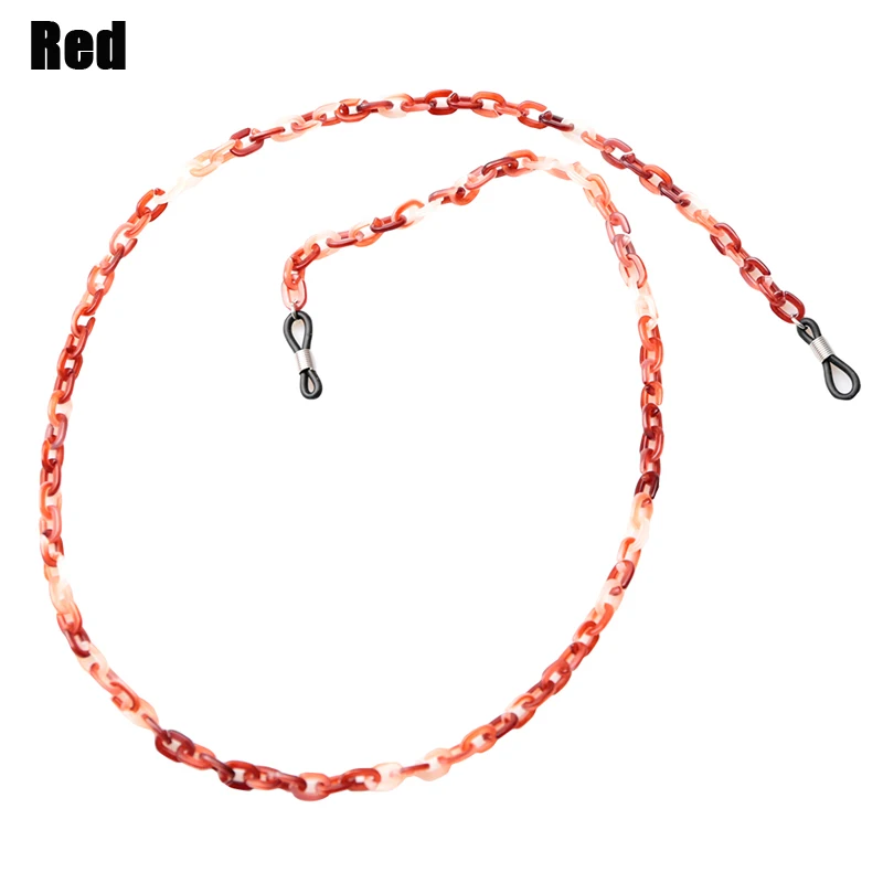 SOOLALA акриловая Женская Мужская цепочка для солнцезащитных очков шнурок для очков очки держатель шнура для очков - Цвет: Red