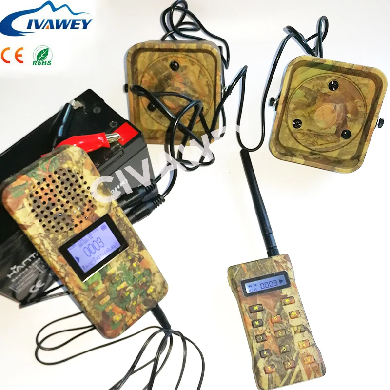 

2 * 50w Loud speakers 300m-500m remote hunting bird caller duck goose Firrie sounds decoy mp3 player