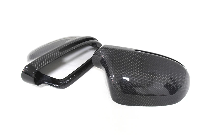 Estilo de Substituição para Audi Lateral de Fibra de Carbono a4 a5 a6 s5 s3 q3 b8 B8.5 b9 a4 s4 a5 s5 Rs5 2008 up Vista Traseira Espelho Tampas 6 side mirror