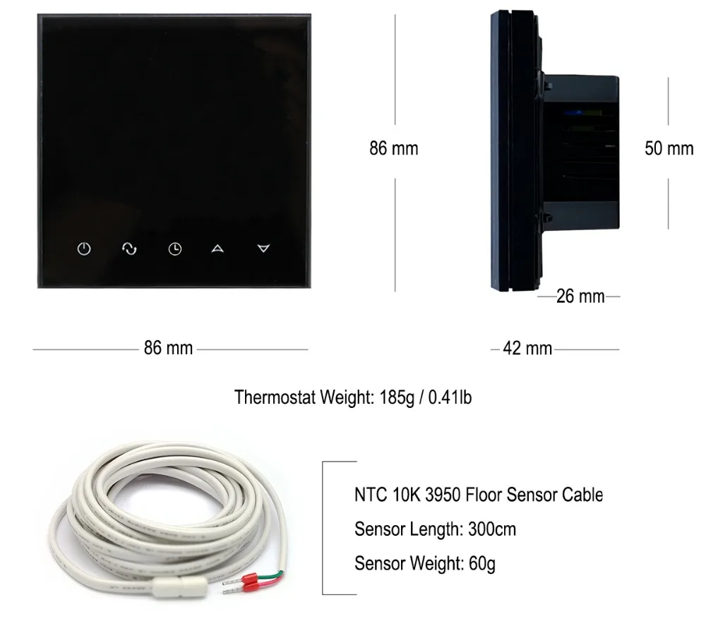 Beok wifi умный термостат TGT70 wifi-EP Электрический напольный нагревательный регулятор температуры