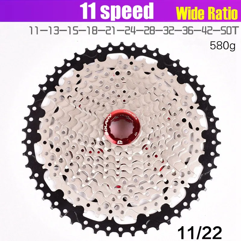 دراجة حذافة 11 S 11-40 42 46 50 T بطاقة نوع MTB MoutainBike 11 سرعة حذافة ضرس دراجة أجزاء نسبة العرض ل SHIMANO