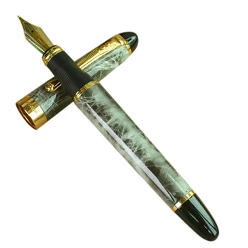 

JINHAO X450 18 KGP 0.7mm broad nib fountain pen Marble Gray