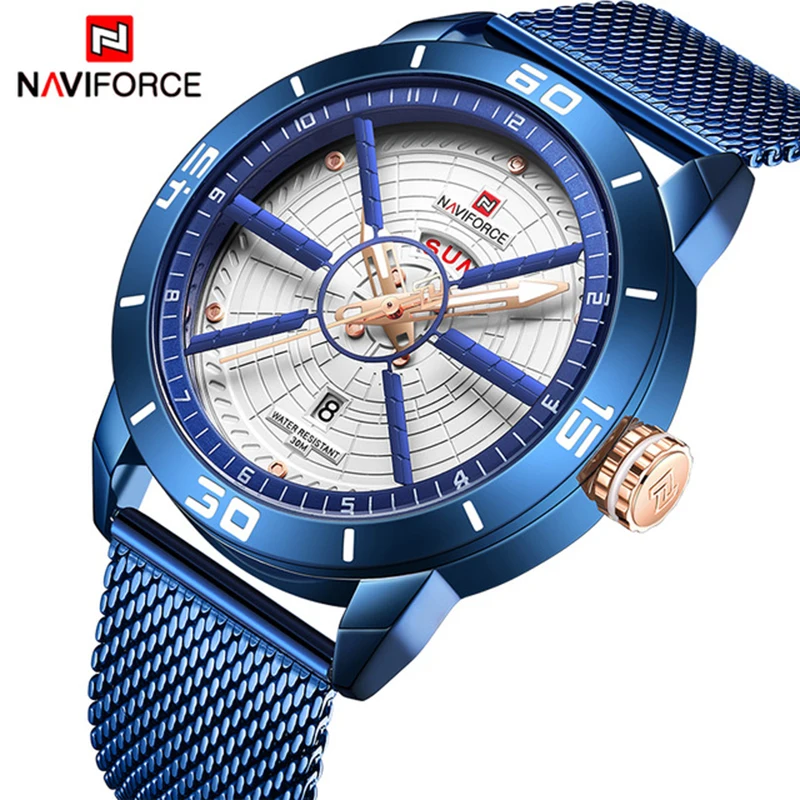 Часы NAVIFORCE мужские спортивные водонепроницаемые кварцевые | Наручные часы