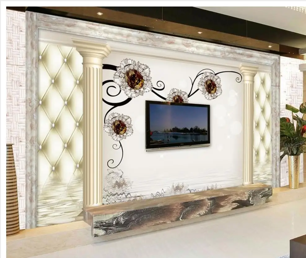 

custom 3d wallpaper Roman pillar mural background wall 3d wall murals wallpaper for kids room photo 3d wallpaper