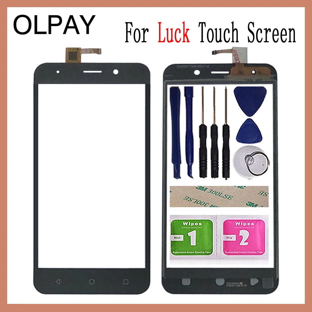 

Mobile Phone Touch Screen Glass 5.0'' inch For Vertex impress Luck Touch Screen Digitizer Panel Front Glass Lens Sensor
