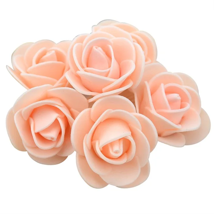 100pcs 1 шт., 15 см/20 см/30 см, форма в виде розового медведя, сделай сам, для подарка, полистирол, пенопласт, шар, Искусственный цветок розы, медведь - Цвет: 100pcs