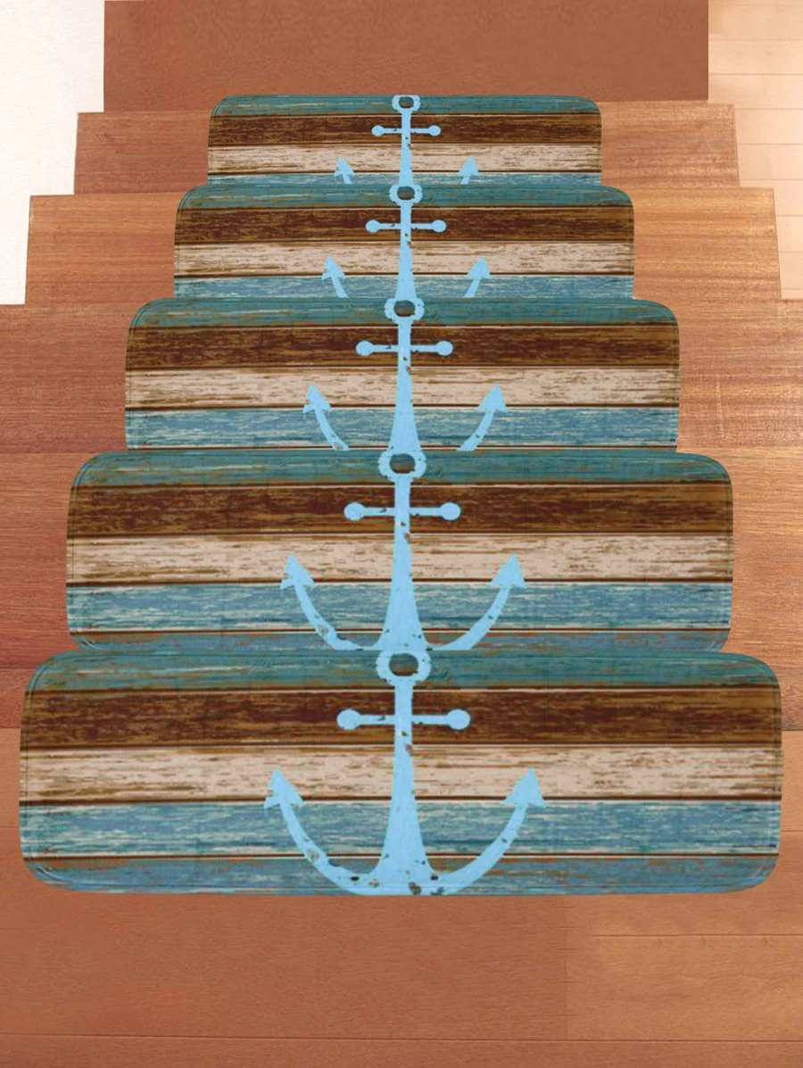 DIY 5 шт. 3D самоклеющейся лестницы Стикеры лестницы стояка этикета пол Home Decor Книги по искусству наклейка