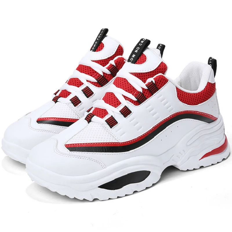 

Outdoor Basketball Shoes Student 2019 Spring New Men's Sport Sneakers Korean Version of Breathable Balance Increase Old Shoes