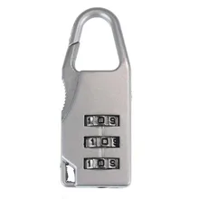 Travel 3Digit Code Safe Combination Luggage Lock Padlock Suitcase