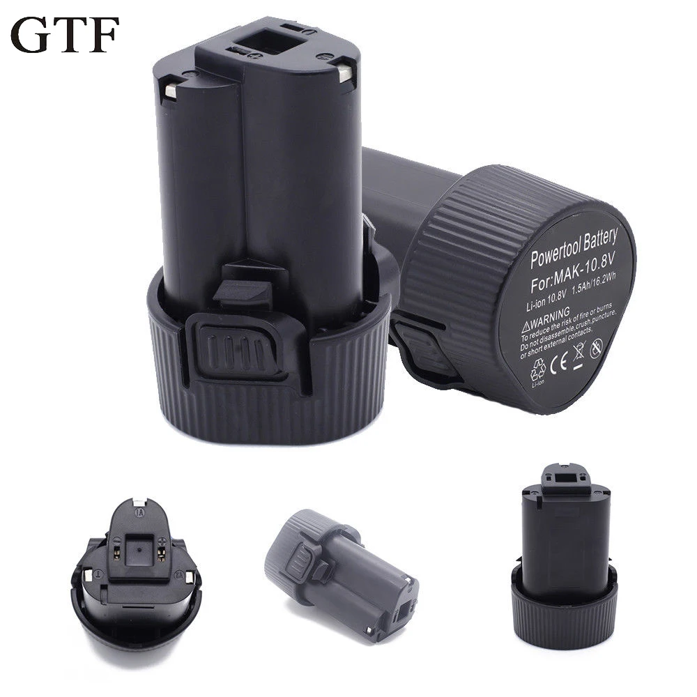 

GTF 10.8V 1.5Ah Tool Battery For Makita BL1013 194550-6 194551-4 Lithium Ion Replacement Akku 1500mAh Rechargeable Batteria Cell