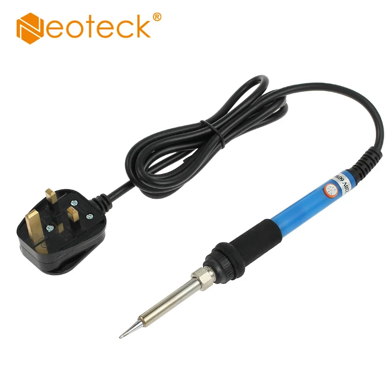 Neoteck 220V Soldering Solder Iron Set Kit 60W Adjustable Temp Electronic Set Welding Solder