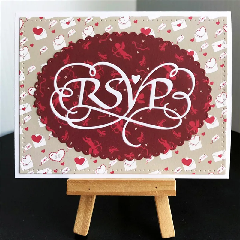 

YaMinSanNiO 1 Pcs/lot Metal Cutting Dies Scrapbooking For Card Making DIY Embossing Cuts New Craft Die Letters Element