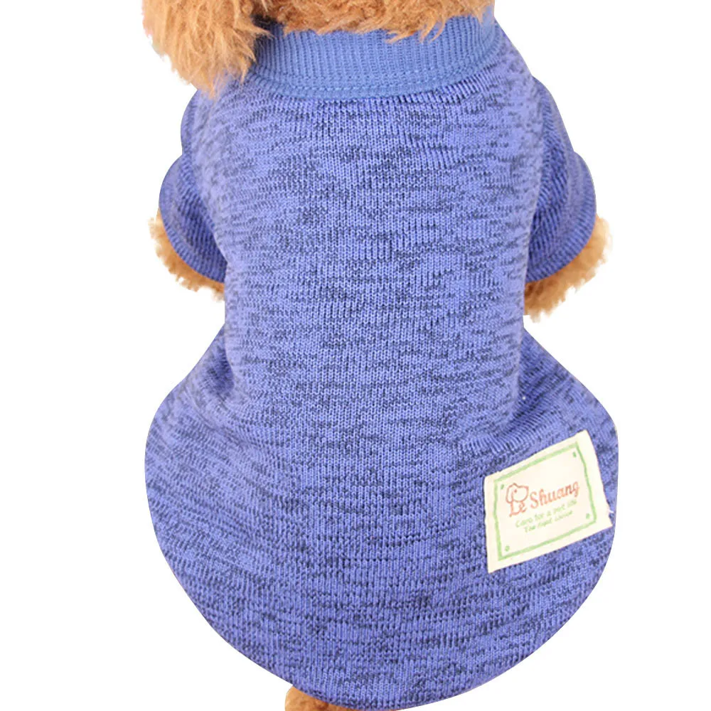 Wool Soft Keep Warm Winter Pet Dog Cat Pure Classic Sweater Cloth for