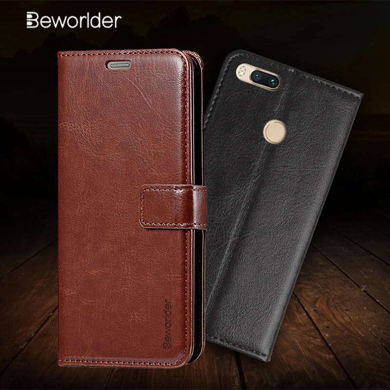 

Beworlder For Xiaomi Mi A1 Case Xiaomi MiA1 Mi5X Case Wallet PU Leather Case Card Slot Soft TPU Phone Cover For Xiaomi Mi 5X