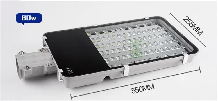 30 Вт, 40 Вт, 50 Вт, 60 Вт, 80 Вт, 100 Вт светодиодный уличный светильник AC85-265V 110LM/W открытый Водонепроницаемый IP65 светодиодный светильник 60 мм Интерфейс