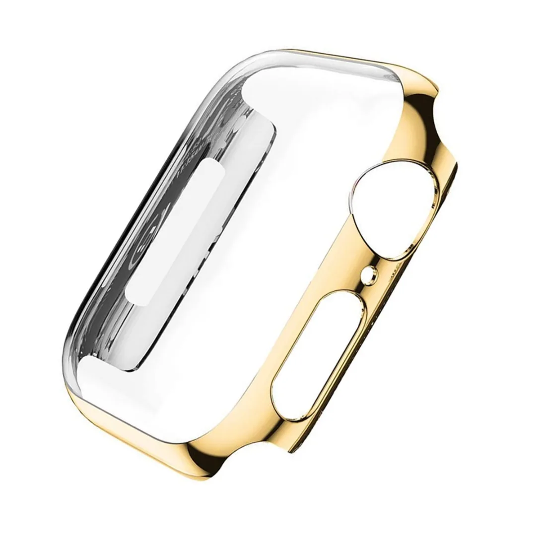Screen Protective Case for Apple Watch Series 3/4 iwatch band 38mm/40mm/42mm/44mm Shatter-Resistant Shell Frame Protector