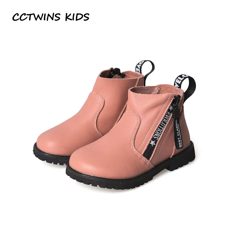 

CCTWINS KIDS 2018 Autumn Children Genuine Leather Boot Baby Girl Brand Ankle Boot Boy Fashion Black Shoe Toddler CF1629