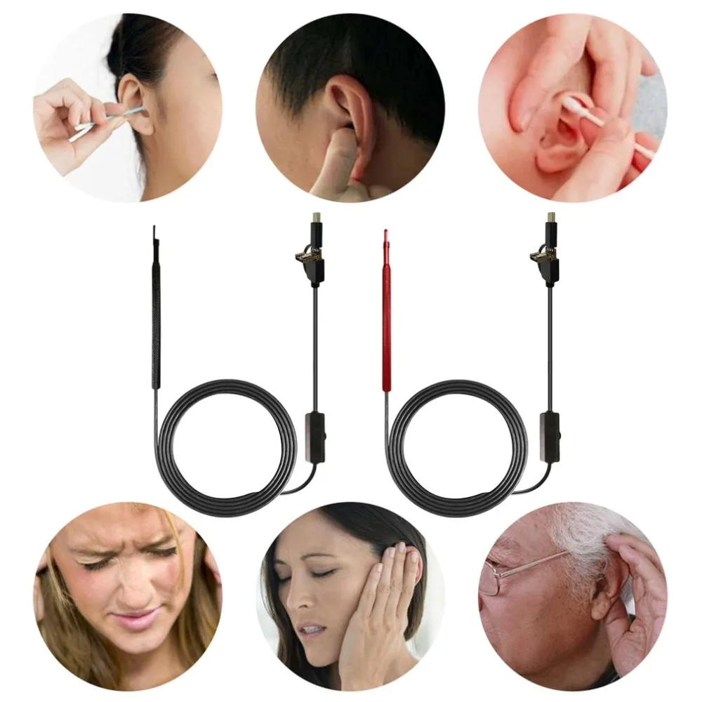 

AN101 3-in-1 HD Visual Earpick USB Type-c Ear In-ear Cleaner With LED Camera Endoscope Ear Spoon With Electronic Micro-camera