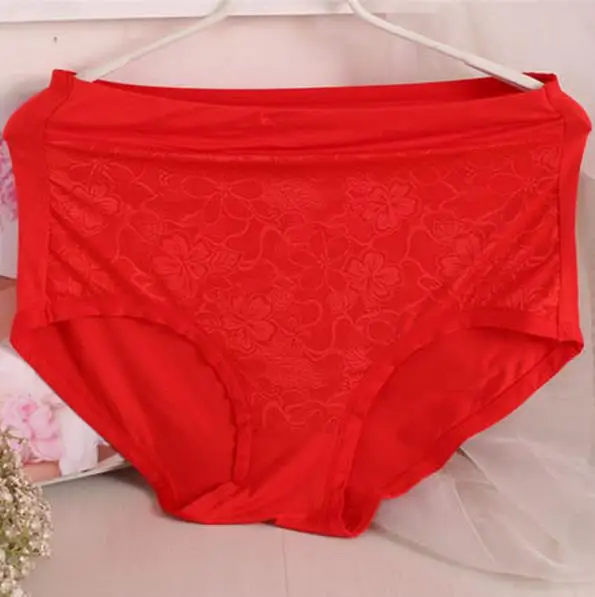 AS07 pantalon femme 2018 New Lace Modal Sexy Briefs Women Plus Size 6XL High Waist Panties