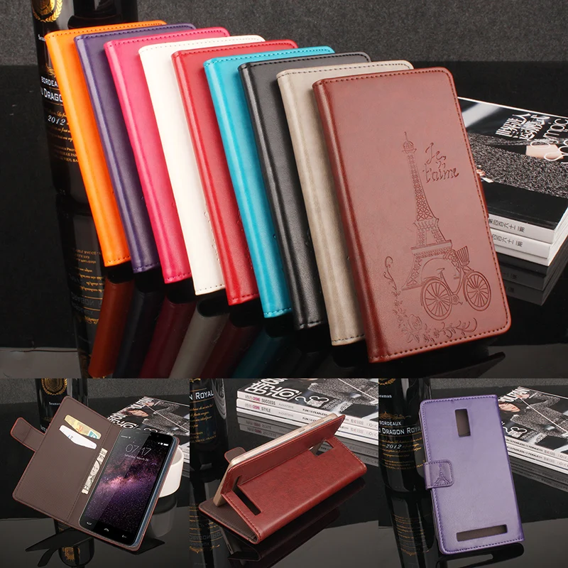 

For HOMTOM HT17 Pro Phone Case Folio Flip Premium Pattern PU Leather Wallet Case with Cash and Card Slots Cover Factory Price