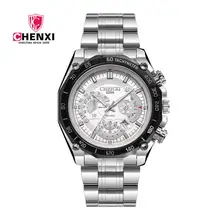 2017 Mode Hommes de Montre Noctilucent Étanche Grand Cadran Blanc Argent Casual Militaire Sport Montre Homme Montre À Quartz