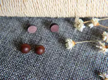 New Hot Fashion jewelry geometric wood Three-dimensional stud earrings nice gift for women ladie’s Top quality E084