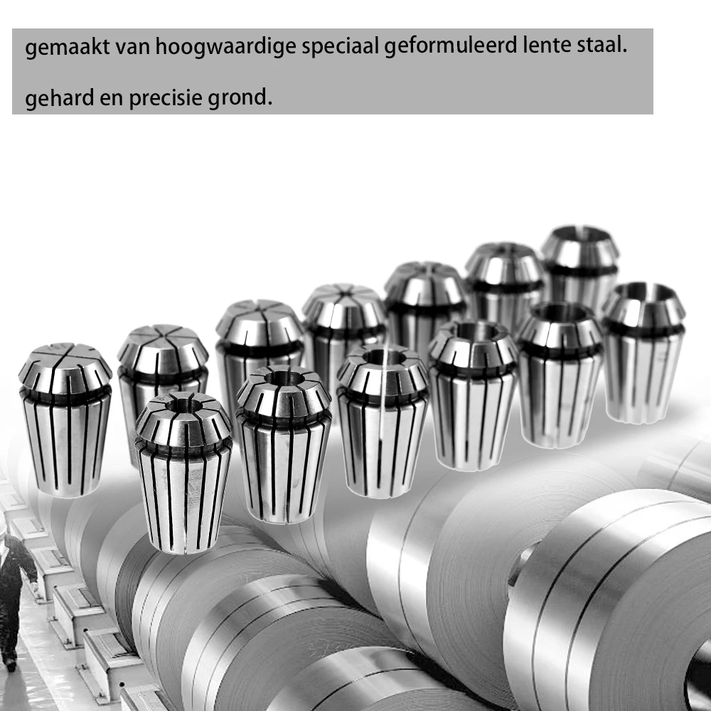 13 шт. набор пружинных цанговые патроны для ЧПУ Workholding Гравировальный фрезерный токарный станок аксессуары инструмент 1 мм до 13 мм