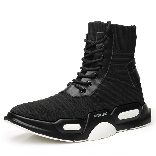 

Men's shoes 2019 new package wear non-slip socks running shoes men's low to help sports running shoes authentic wholesale