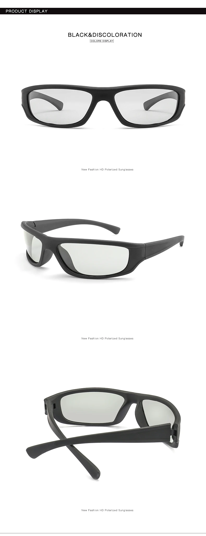 Фотохромные солнцезащитные очки для вождения, мужские поляризованные очки хамелеон, цветные солнцезащитные очки для мужчин, меняющие цвет, спортивные модные солнцезащитные очки