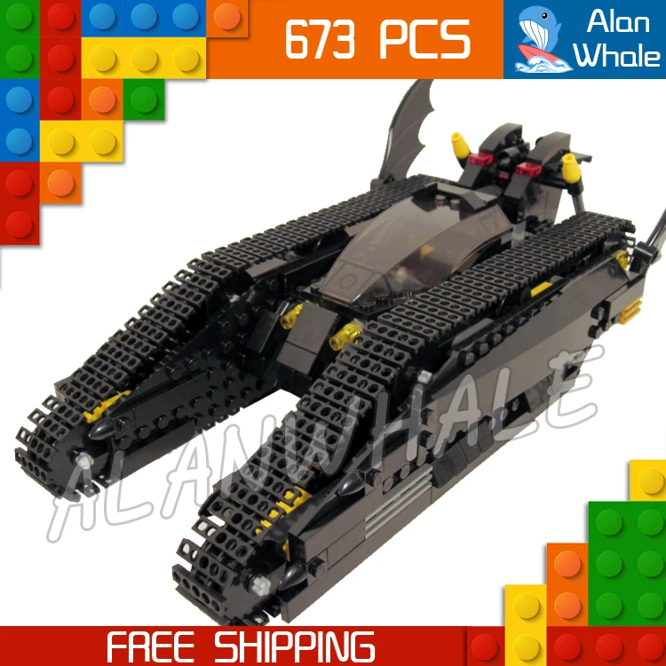 

673Pcs Super Heroes Batman Movie Bat Tank Riddler and Bane's Hideout 07067 Figure Building Blocks Toys Compatible with LagoING