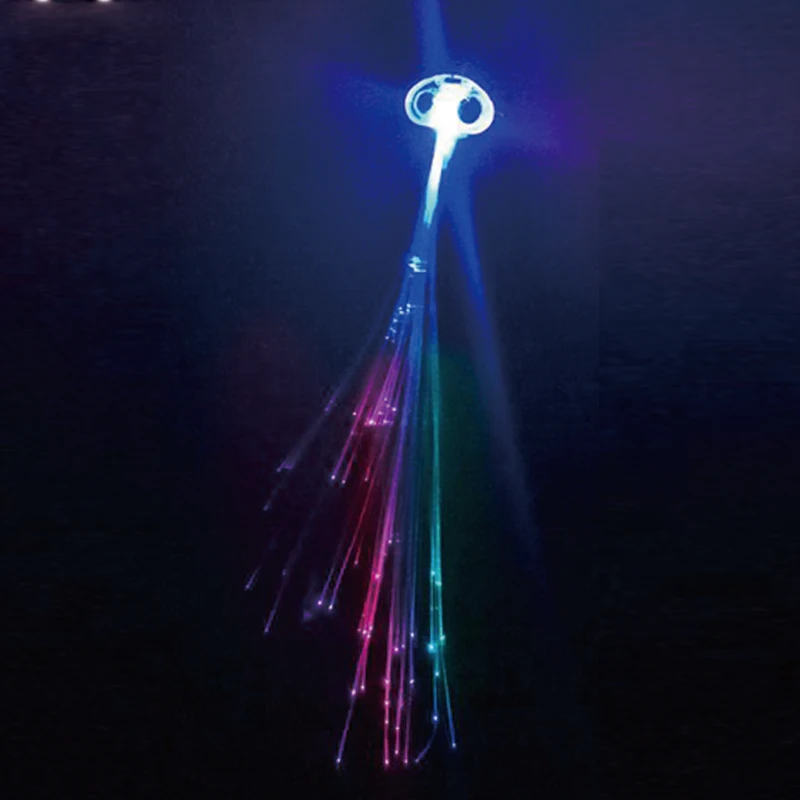 12pcslot Glowing Flash LED Hair Braid Led Hair Lights Wigs Clip Hairpin Clip Christmas Halloween Props Party Decoration (7)